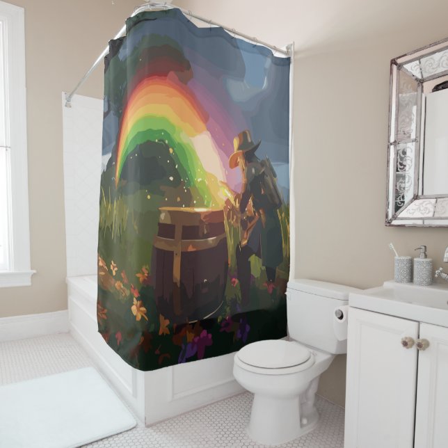 Leprechaun Hideaway Duschvorhang (Beispiel)