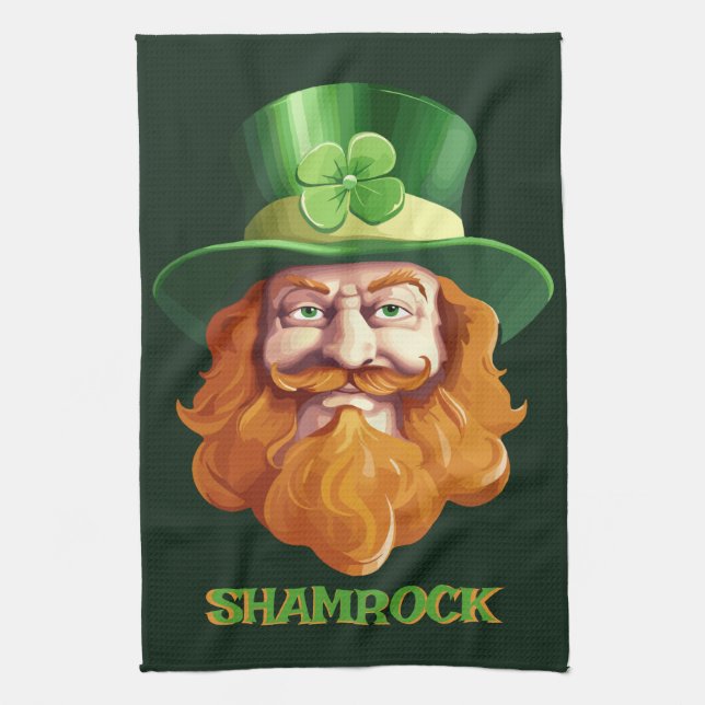 Leprechaun Hideaway Geschirrtuch (Vertikal)