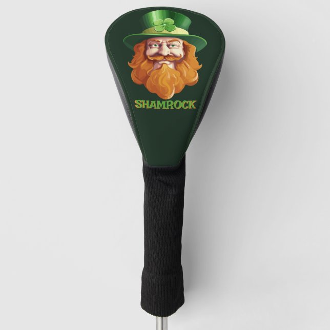 Leprechaun Hideaway Golf Headcover (Vorderseite)