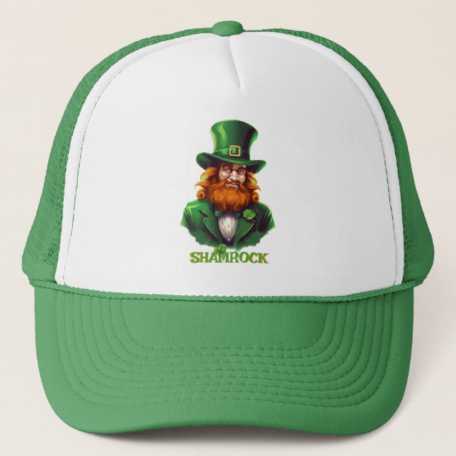 Leprechaun Hideaway Truckerkappe (Vorderseite)