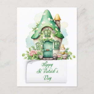 Leprechaun House Feiertagspostkarte
