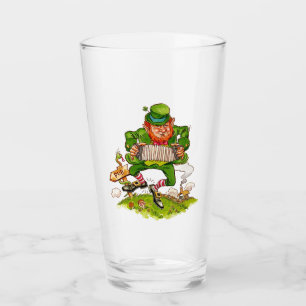 Leprechaun in Green, Happy Saint Patrick's Day Glas