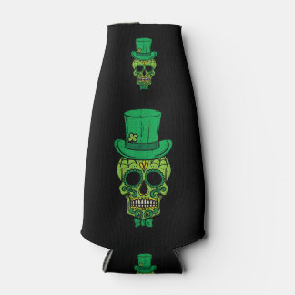 Leprechaun Irish Sugar Skull St Patricks Day Flaschenkühler