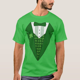 Leprechaun Irish Tuxedo T - Shirt St Patricks Day