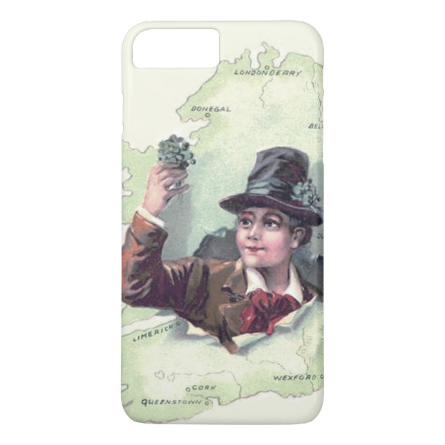 Leprechaun Kleeblatt Ireland Island Case-Mate iPhone Hülle (Rückseite)