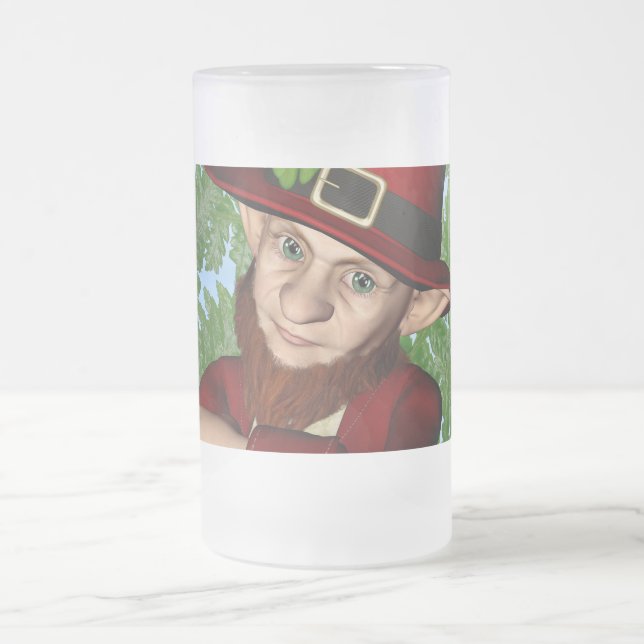Leprechaun Mattglas Bierglas (Mittel)