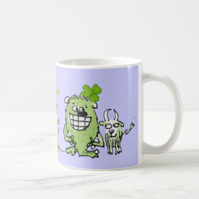 Leprechaun Parade Cartoon Funny Mug Tasse (Rechts)