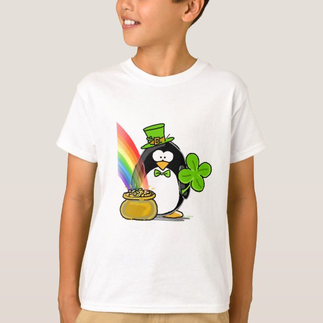 Leprechaun Penguin T-Shirt (Vorderseite)