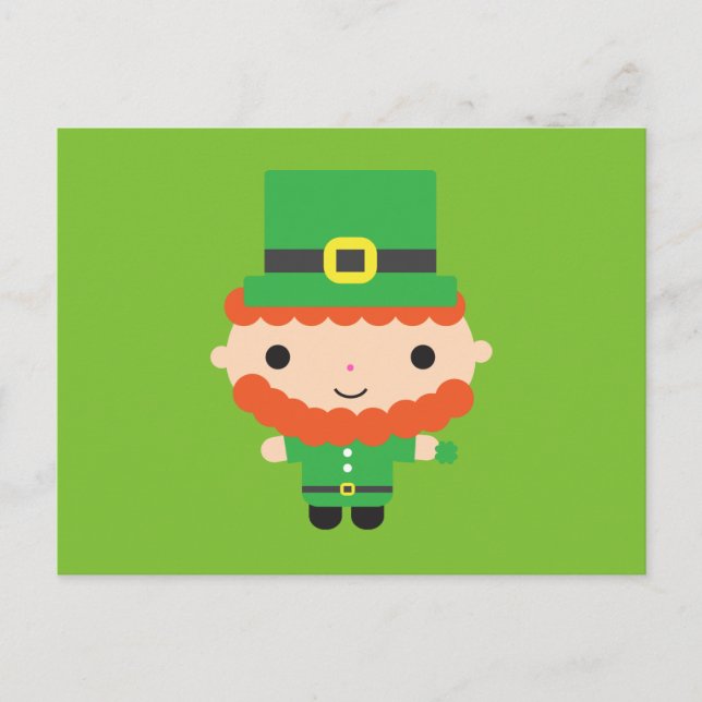 Leprechaun Postcard Postkarte (Vorderseite)