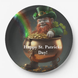 Leprechaun Pot Of Gold Paper Plates Pappteller