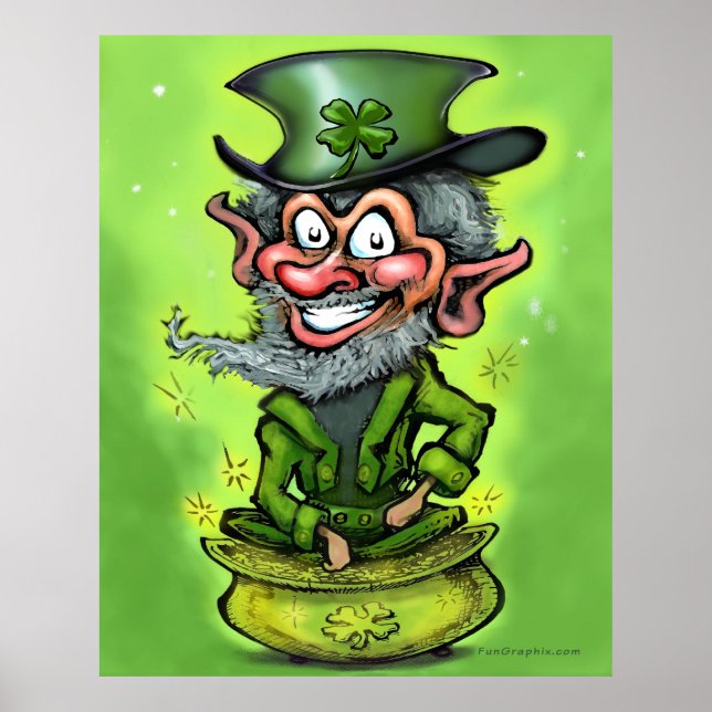 Leprechaun Pot of Gold Poster (Vorne)