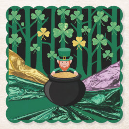 Leprechaun Pot of Gold Untersetzer Set