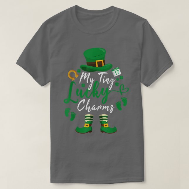 Leprechaun Pregnancy St Patrick's Day 22 My Tiny L T-Shirt (Design vorne)