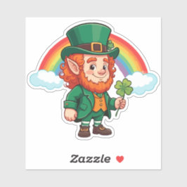 Leprechaun Rainbow Aufkleber