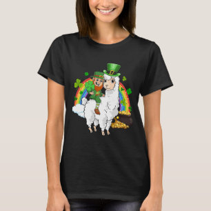Leprechaun Ride Llama Alpaca St. Patricks Day T-Shirt