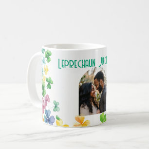 Leprechaun-Saft innen mit individuellem Foto Kaffeetasse