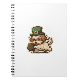 Leprechaun Shih Tzu St.Patrick's Day Notizblock