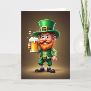Leprechaun-Spaß-Irische Karte