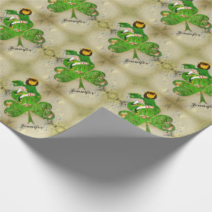 Leprechaun St. Patrick's Day Wrapping Paper Geschenkpapier