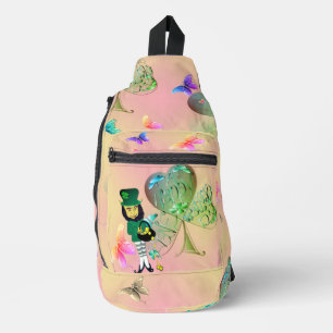 Leprechaun St. Patrick's Print Cut Sew Bag Crossbody Bag