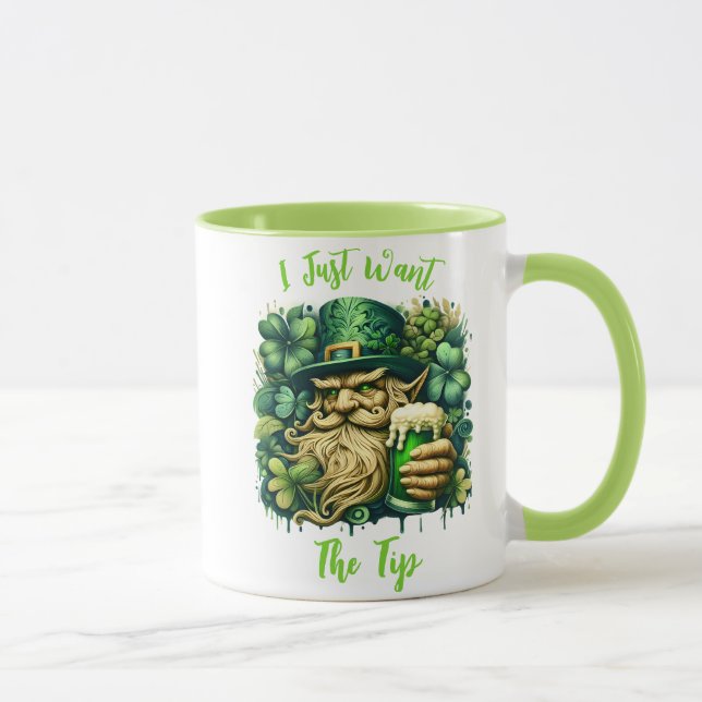 Leprechaun und Bier Tasse (Rechts)