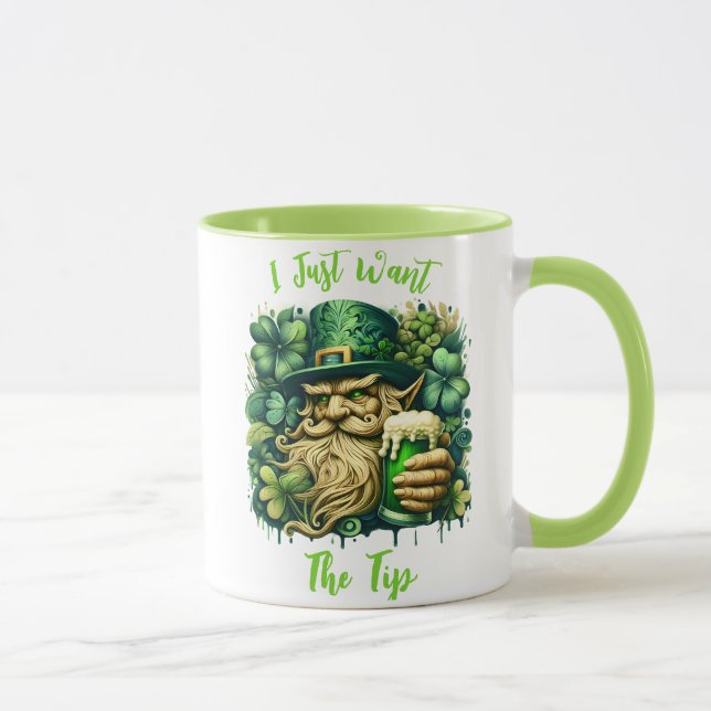 Leprechaun und Bier Tasse (Rechts)