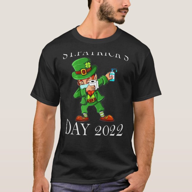 Leprechaun Weaver Mask Funny Saint Patrick S Day T-Shirt (Vorderseite)