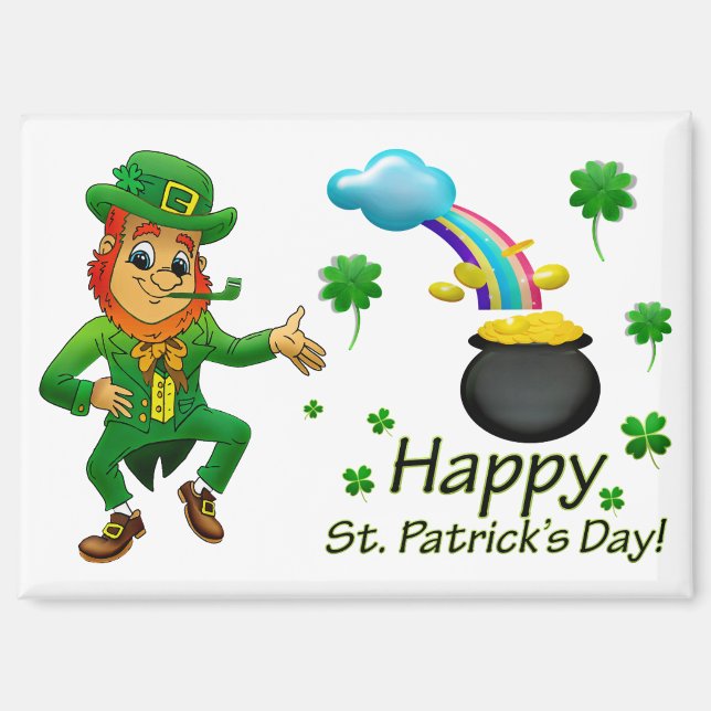 Leprechaun With Rainbow Magnet (Vorderseite)