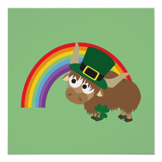 Leprechaun Yak Poster (Vorderseite)