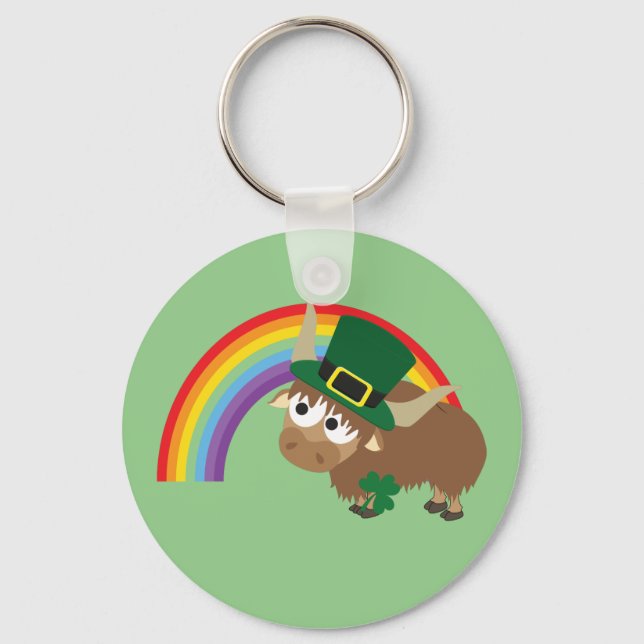 Leprechaun Yak Schlüsselanhänger (Vorderseite)