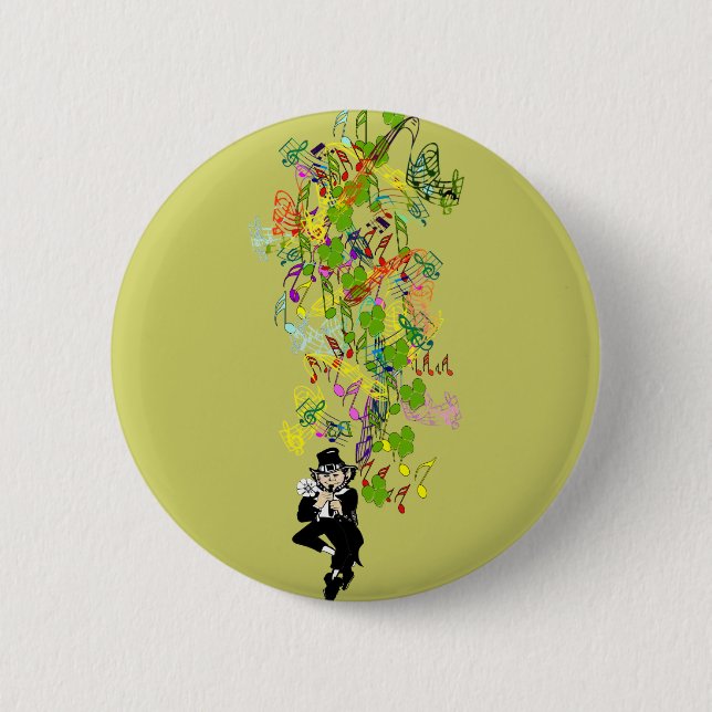 LeprechaunBlackPants Button (Vorderseite)