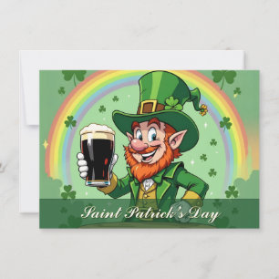Leprechauns Jubel unter dem Regenbogen
