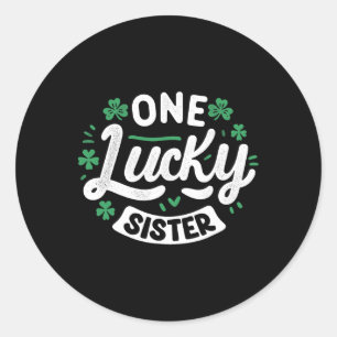 Leprechauns Saint Paddy's Shamrock Irisch Verkaufe Runder Aufkleber
