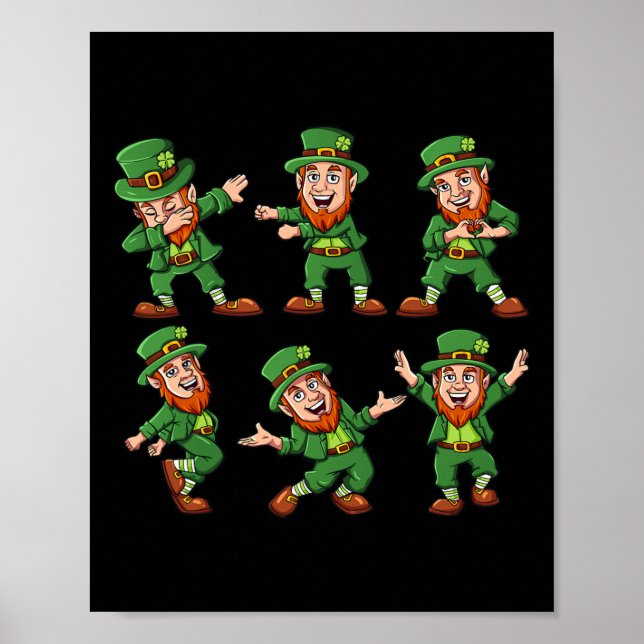 Leprechauns St Patrick's Day Fun Boys Girl Poster (Vorne)