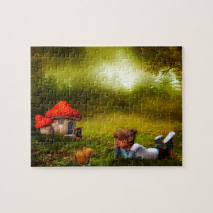 Leprechauns wo die kleinen Leute leben Irland Puzzle
