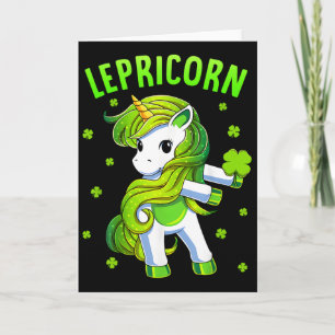 Lepricorn Einhorn Frohen St Patricks Tag Kinder Mä Karte