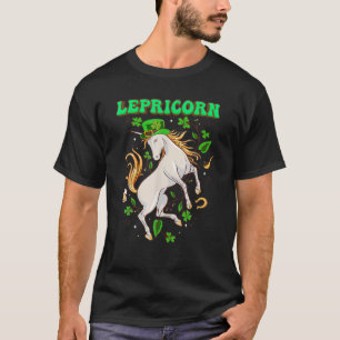 Lepricorn Einhornpferd, Funny St Patrick's Day Ki T-Shirt