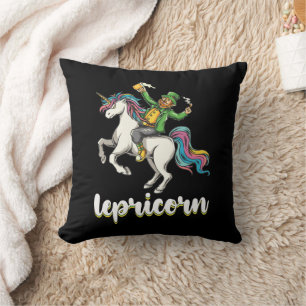 Lepricorn Leprechaun Unicorn St Patrick's Day Kissen