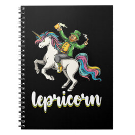 Lepricorn Leprechaun Unicorn St Patrick's Day Notizblock
