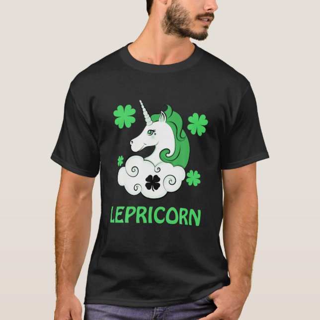 Lepricorn ,Saint Patrick Funny Unicorn St Patricks T-Shirt (Vorderseite)
