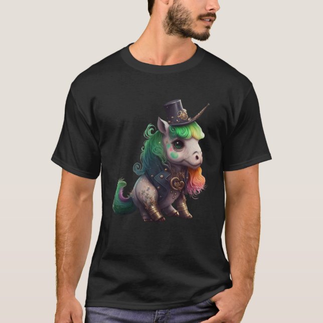 Lepricorn Unicorn Kids Girls Lucky St Patricks Day T-Shirt (Vorderseite)
