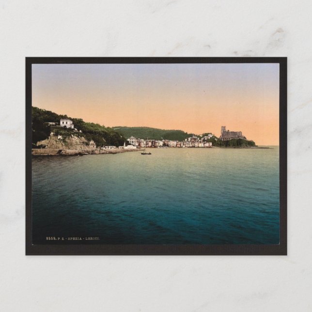 Lerici, Spezia, Italien Vintag Fotochrom Postkarte (Vorderseite)