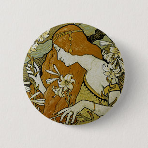 L'Ermitage Art Nouveau Button