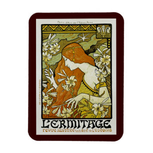 L'Ermitage Art Nouveau Floral Magnet