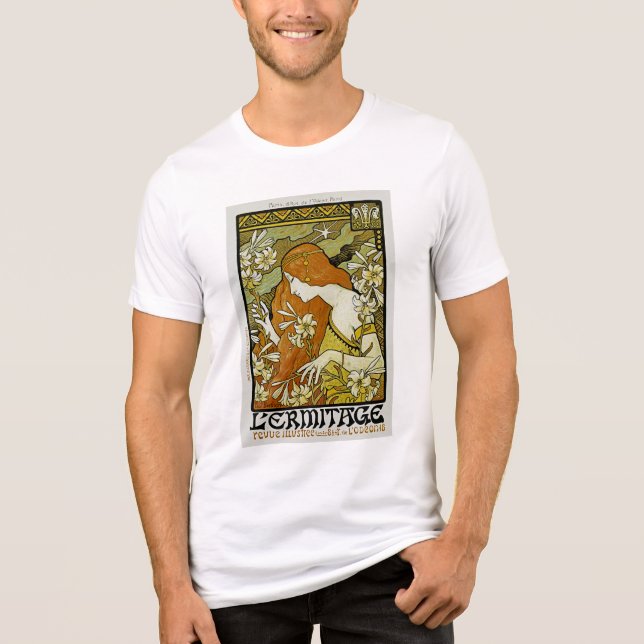 L'Ermitage Art Nouveau Floral Tri-Blend Shirt (Vorderseite)