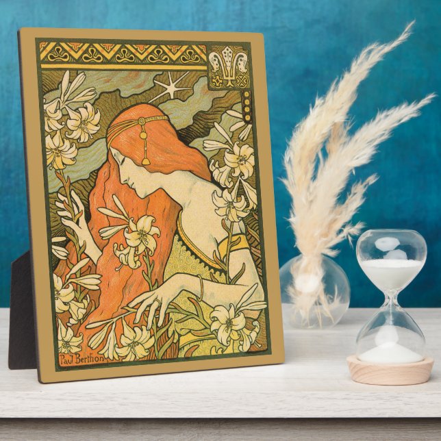 L'Ermitage Französische Jugendfrau im Bereich Blum Fotoplatte (Seite)