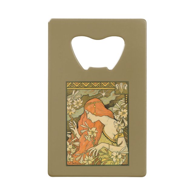 L'Ermitage Französische Jugendfrau im Bereich Blum Geldbeutel Flaschenöffner (Vorderseite)