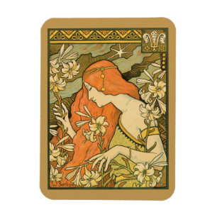 L'Ermitage Französische Jugendfrau im Bereich Blum Magnet