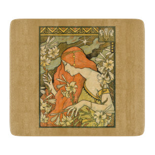 L'Ermitage Französische Jugendfrau im Bereich Blum Schneidebrett