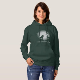 Lerne allein zu kämpfen – Löwe unter Mondlicht Hoodie